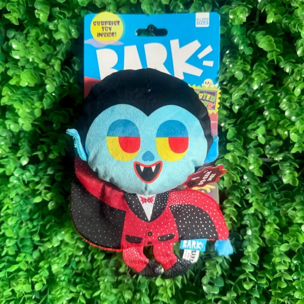 BARK Halloween Muttster Madness Dracula whip-n-flip Toy All Size NWT